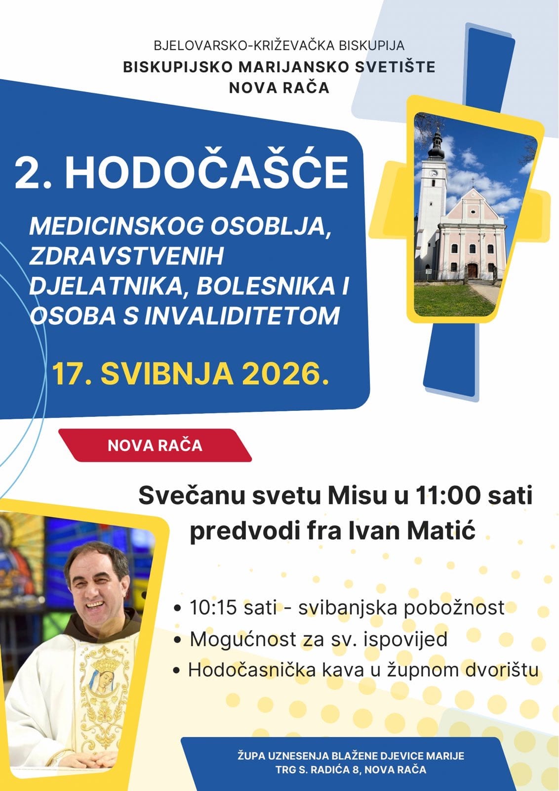 Najava - 2. Hodočašće medicinskog osoblja, zdravstvenih djelatnika, bolesnika i osoba s invaliditetom